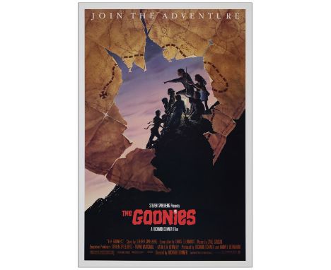 THE GOONIESOne Sheet (27" x 41"); Map StyleNear Mint Rolled; Artwork by John Alvin Warner Bros., 1985Of the two style one she