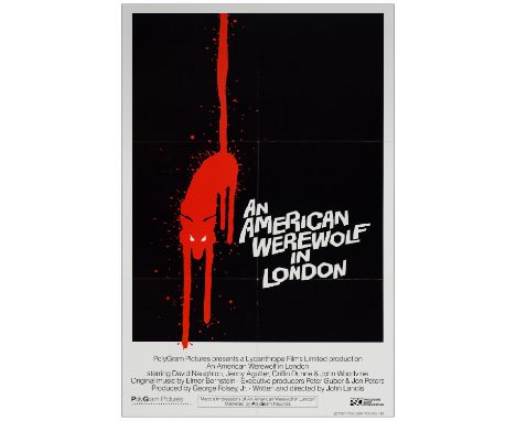 AN AMERICAN WEREWOLF IN LONDONBritish One Sheet (26" x 39"); InternationalNear Mint Folded PolyGram Pictures, 1981This is the