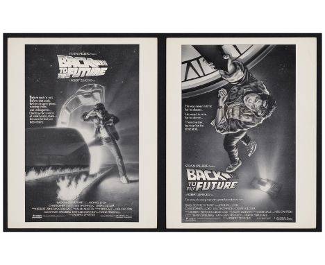 BACK TO THE FUTUREPrinted Preliminary Concept Designs (2) (11" x 14")Very Fine; Artwork by Drew Struzan Universal, 1985This i