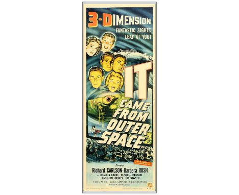 IT CAME FROM OUTER SPACEInsert (14" x 36")Fine+ Folded; Artwork by Joseph Smith Universal International, 1953This folded sci-