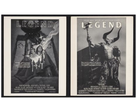 LEGENDPrinted Preliminary Poster Designs (11" x 14")Very Fine+ 20th Century Fox, 1985These preliminary designs have only slig