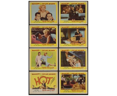 SOME LIKE IT HOTLobby Card Set of (8) (11" x 14")Very Fine United Artists , 1959Marilyn Monroe is always in demand with colle