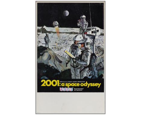 2001: A SPACE ODYSSEYMidget Window Card  (9" x 14.5")Fine on Paper; Artwork by Robert McCall MGM, 1968There is a small chip i