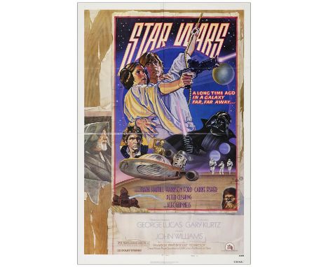 STAR WARS: A NEW HOPEOne Sheet (27" x 41"); NSS Style DMint Folded; Artwork by Charles White III &amp; Drew Struzan 20th Cent