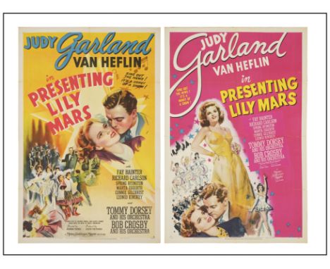 PRESENTING LILY MARSOne Sheets (2) (27" x 41"); Style C &amp; DVery Fine Folded MGM, 1943One of the posters has additional cr