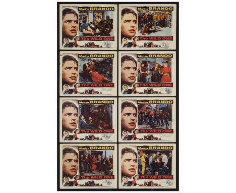 THE WILD ONELobby Card Set of (8) (11" x 14" )Fine Columbia, 1953Based on Frank Rooney's 1951 short story The Cyclists' Raid,