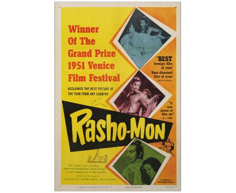 RASHOMONOne Sheet (27" x 41")Very Fine on Linen RKO, 1950This is the first American release poster for the film.There is a sl