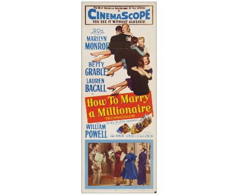 HOW TO MARRY A MILLIONAIREInsert (14" x 36")Very Fine- Folded 20th Century Fox, 1953This poster has an extra fold near the to