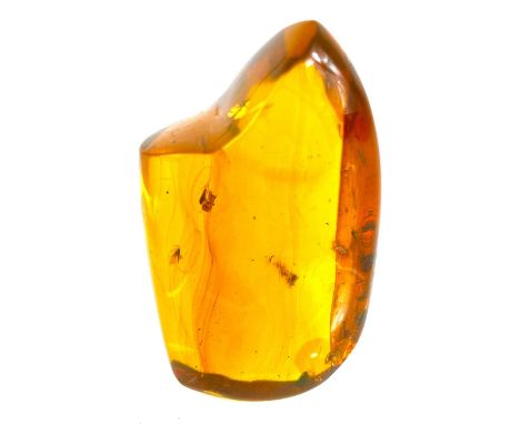 A specimen Baltic amber boulder containing a good quantity of flying insects. Length 5cm, 20.4g.