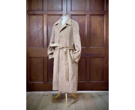 A Christian Dior Monsieur Mohair and wool mix coat. Size 40" regular.The mohair is moth eaten, and has moth holes. The silk l