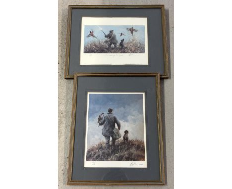 2 limited edition Mick Cawston prints, both signed and numbered in pencil to margin. "Jumping The Gun", numbered 291/500 from