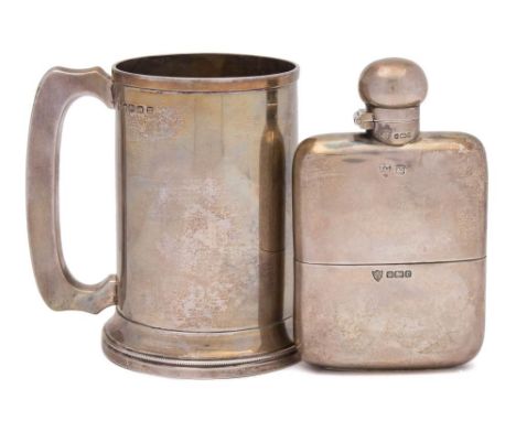 A Victorian provincial silver tankard, maker Josiah Williams &amp; Co., Exeter, 1873: of traditional design, with loop handle