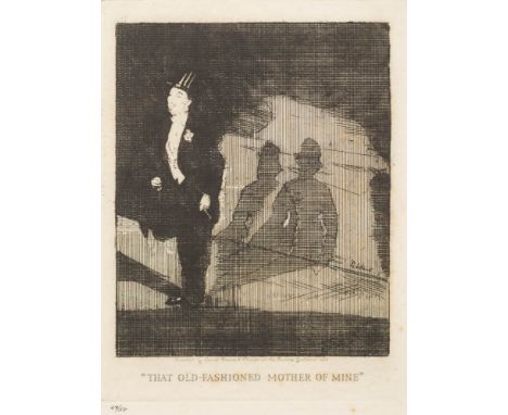 Walter Richard Sickert [1860-1942]-That Old-Fashioned Mother of Mine,:-etching, published by Ernest Brown & Phillips, 1928sig