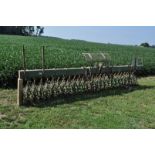 15’ John Deere 400 rotary hoe, 3 pt, 5”x7” bar, rock guard
