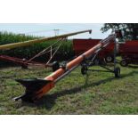 Batco 1340 belt conveyor, 220 volt motor, man. lift