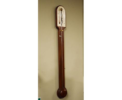 Reproduction mahogany stick barometer by Rapport of London   Condition: 