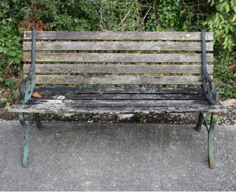 Slatted garden bench   Condition: 
