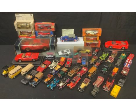 Toys - model cars including 1:18 scale Kyosho Ferrari 512BB, window boxed; a National Motor Museum Mint 1932 Chrysler Lebaron