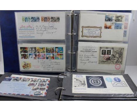 GB collection of approx 130 First Day Covers, in large &amp; small stockbooks