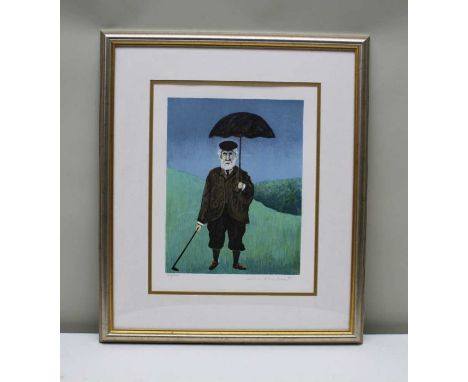 After Buffet, 'Rainy Day in Scotland', limited edition print, signed &amp; numbered 364/500, 35cm x 27cm, framed &amp; glazed