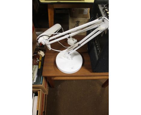 A WHITE ANGLE POISE LAMP A/F