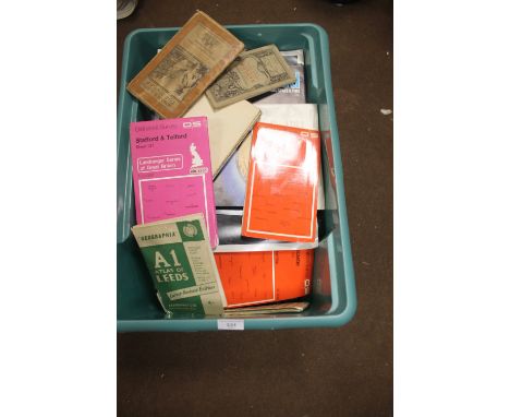 BOXED CONTAINING MAGAZINES WITH ORDNANCE SURVEY MAPS 