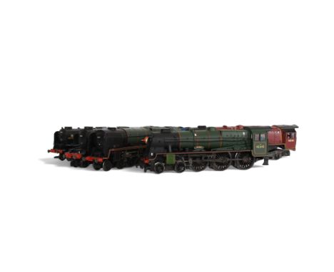 Twelve '00' gauge steam locomotives and tenders, by various makers including Bachmann, Mainline and Hornby etc, all unboxed