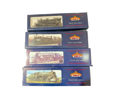 Four Bachmann Branch Line ‘00’ gauge locomotives, comprising 32177 Crab Class 2-6-0 locomotive no.42789 in BR lined black, 32