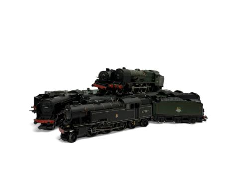 Thirteen '00' gauge steam locomotives and tenders, by various makers including Bachmann and Hornby etc, all unboxed