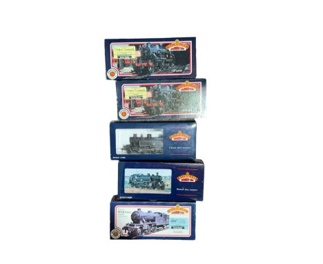 Five Bachmann Branch Line ‘00’ gauge locomotives, comprising 31452A BR Class 2MT Ivatt Tank locomotive no. 41202 in BR lined 