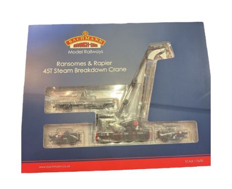 Bachmann Branch Line '00' gauge 38802 Ransomes & Rapier 45T Steam Breakdown Crane, boxed