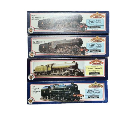 Four Bachmann Branch Line ‘00’ gauge locomotives, comprising 31552 V2 Class 2-6-2 Durham Light Infantry no. 60964 in BR green