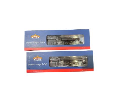 Two Bachmann Branch Line '00' gauge Stanier Mogul 2-6-0 locomotives, comprising 31692 no. 42968 in BR lined black livery with