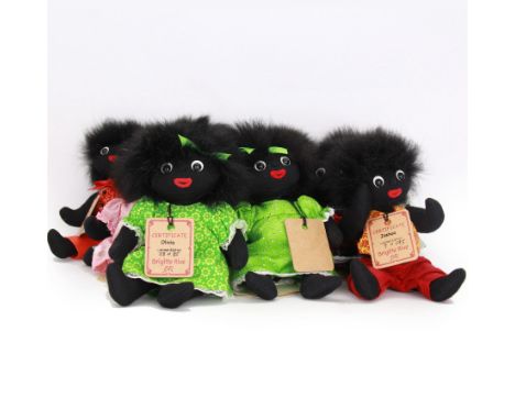Seventeen limited edition Golly dolls by Brigitte and Robin Rive, including Jewel, Olivia, Oscar, Charlotte, Ashley etc, all 