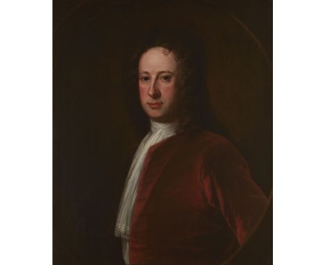 WILLIAM AIKMAN (SCOTTISH 1682-1737)HALF LENGTH PORTRAIT OF PROFESSOR ALEXANDER BAYNE Feigned oval, oil on canvas76cm x 63cm (