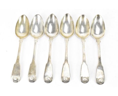 A set of six early 19th century silver table spoons by William &amp; Patrick Cunningham, three hallmarked Edinburgh 1819 and 