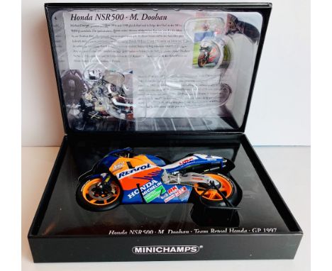 Minichamps 1/12 Scale 122 976101 Honda NSR 500 M Doohan GP 1997 Team Repsol Honda Boxed