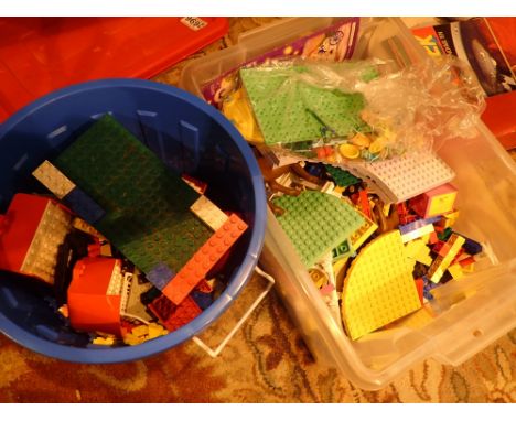 Two boxes of vintage Lego