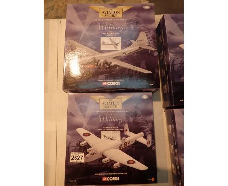 Corgi Aviation Archive military 1:144 scale AVRO Lancaster and B29 Superfortress 