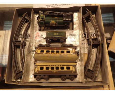 Mettoy Playthings vintage boxed clockwork passenger train set