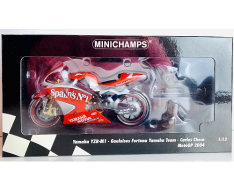 Minichamps 1/12 Scale Yamaha YZR M1 Gauloises Carlos Checa Team Spains CONDITION REPORT: This item is not in the correct box