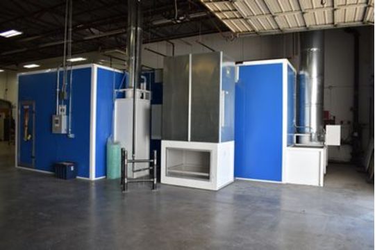 Ameri Cure Inc Paint Booth 2016 Approx 22 W X 32 D X 11 Tall Paint Area 13 X 27 Door Open