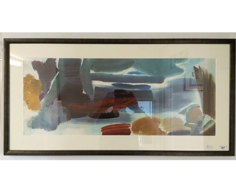 An abstract print, 33 x 83 cm