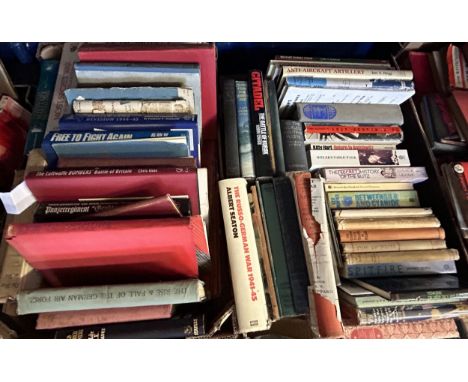Assorted books on military history and militaria (4 boxes)