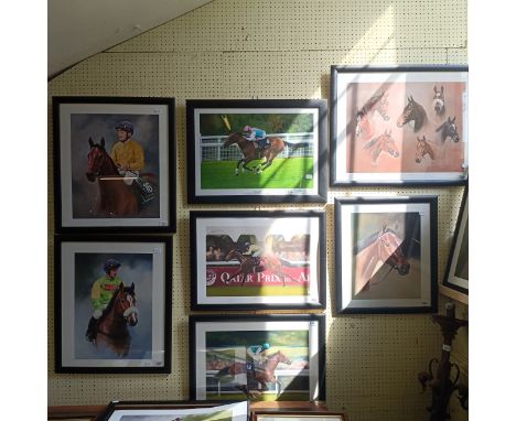 Jacqueline Stanhope, Kauto Star, limited edition print, signed in pencil on the mount, 28/250, 50 x 36 cm and fourteen other 