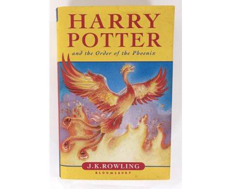 Rowling (J K), Harry Potter and The Order Of The Phoenix, misprint, text printed upside down to the covers