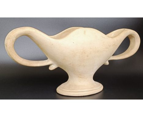 A Fulham pottery vase, 42 cm wideSome cracking to both underneath of the handles, one of the handles having a small loss, No 