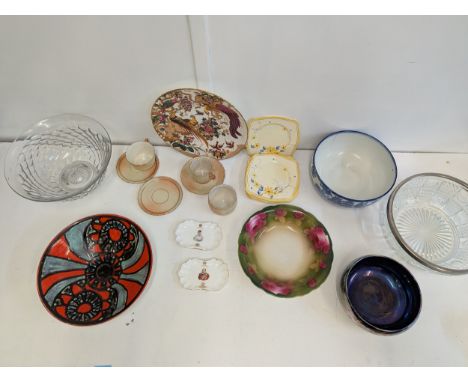 Ceramics and glassware to include a Poole Delphis pattern bowl, Locke & Son, a commemorative dishes and other itemsLocation:G