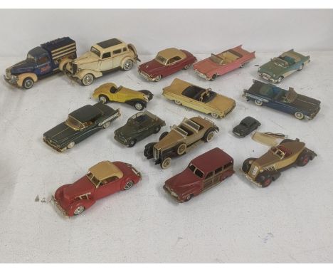 A group of vintage toy cars A/F, to include Dinky (27F) Plymouth Station Wagon, together with Corgi examples and othersLocati