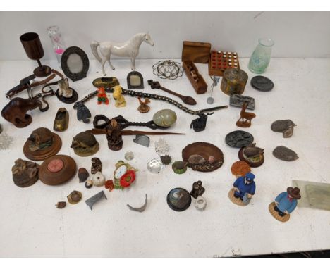 Collectables to include Swarovski, a Royal Doulton model horse, treen, Camberwick Green Peter Hazel Windy Miller and other it